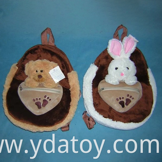 Comfortable plush rabbit animal backpack